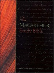 Cover of: MacArthur Study Bible