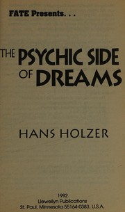 Cover of: The psychic side of dreams