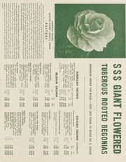 Cover of: Special offer: tuberous rooted begonias, caladiums, gloxinias, roses