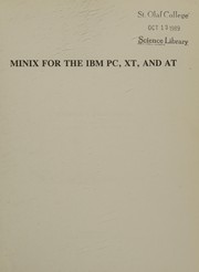 Cover of: Minix for the IBM Pc, Xt, and at Reference Manual