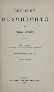 Cover of: Römische geschichte