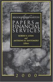 Cover of: Brookings-Wharton Papers on Financial Services: 2000