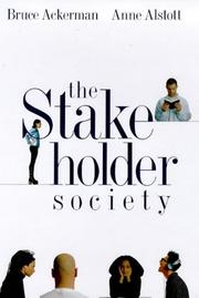 Cover of: The stakeholder society