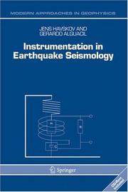 Cover of: Instrumentation in Earthquake Seismology (Modern Approaches in Geophysics)