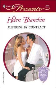 Mistress By Contract by Helen Bianchin