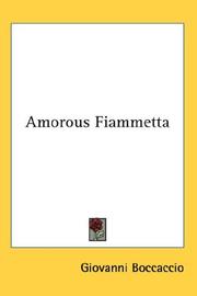 Cover of: Amorous Fiammetta