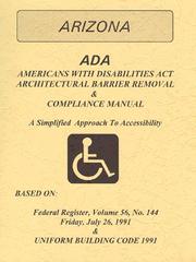 Cover of: ADA Americans with Disabilities Act Compliance Manual for Arizona