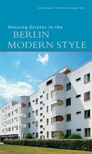 Cover of: Housing Estates in the Berlin Modern Style by 