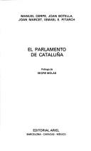Cover of: El Parlamento de Cataluña