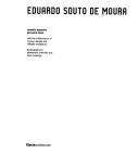 Eduardo Souto de Moura by Eduardo Souto de Moura, Antonio Esposito, Giovanni Leoni