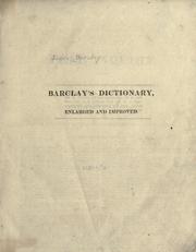 Cover of: A complete and universal English dictionary.: Illustrated by numerous engravings and maps.