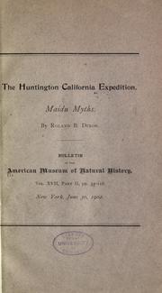 Cover of: Maidu myths.