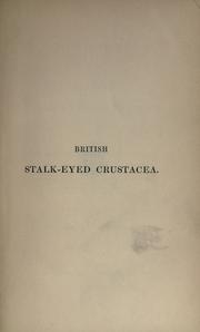 Cover of: A history of the British stalk-eyed crustacea