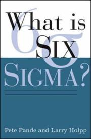 What is six sigma? by Peter Pande