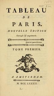 Cover of: Tableau de Paris.