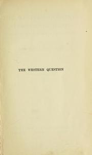 Cover of: The Western question in Greece and Turkey.