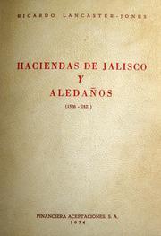 Cover of: Haciendas de Jalisco y aledaños (1506-1821)