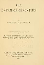 Cover of: The dream of Gerontius