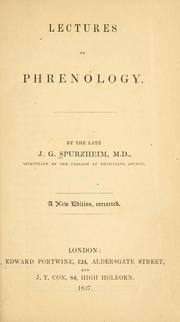 Cover of: Lectures on phrenology