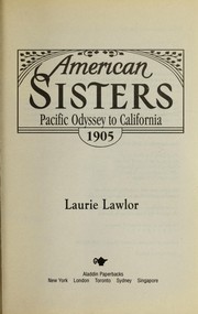 Cover of: Pacific Odyssey To California 1905.