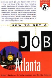 Cover of: How to get a job in Atlanta