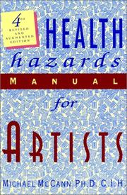 Cover of: Health Hazards Manual for Artists