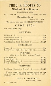 Cover of: Contract seed prices: crop 1924