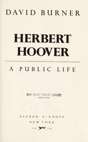 Cover of: Herbert Hoover, a public life