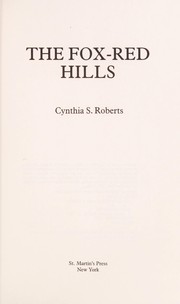 Cover of: The fox-red hills