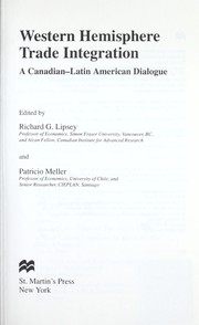 Cover of: Western Hemisphere Trade Integration: A Canadian-Latin American Dialogue (International Political Economy)