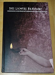 Cover of: Des Lichtes beraubt by Marion Witteyer, Marion Witteyer