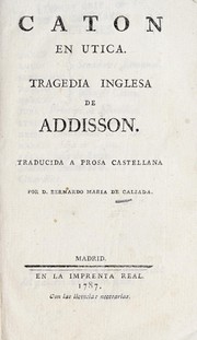 Cover of: Catón en Utica: tragedia inglesa