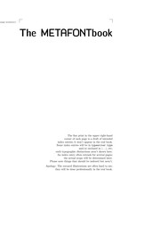 Cover of: The  METAFONTbook