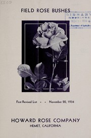 Cover of: Field rose bushes: first revised list, November 20, 1934