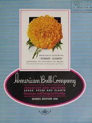 Cover of: Seeds, bulbs, and plants, American and European novelties: spring edition, 1938