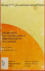 Cover of: Aboriginal peoples and constitutional reform by David C. Hawkes