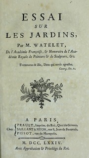 Cover of: Essai sur les jardins