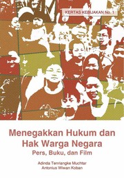 Cover of: Menegakkan hukum dan hak warga negara by Adinda Tenriangke Muchtar