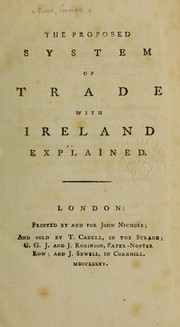 Cover of: The proposed system of trade with Ireland explained.