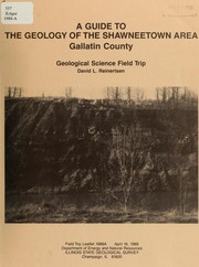 Cover of: A guide to the geology of the Shawneetown area, Gallatin County