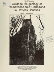 Cover of: A guide to the geology of the Savanna area, Carroll and Jo Davies Counties