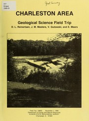 Cover of: A Guide to the geology of the Charleston area