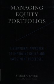 Cover of: Managing equity portfolios