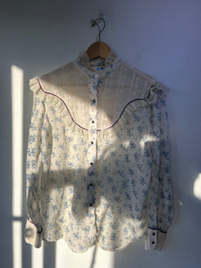 Vintage Miss Rodeo America Floral Cowgirl Shirt