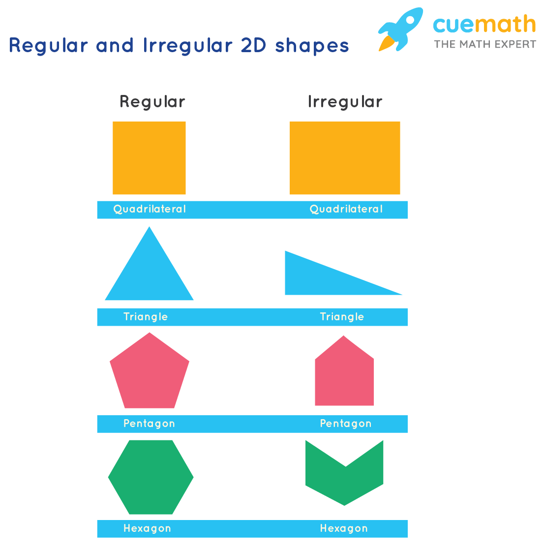 Regular and Irregular 2D Shapes