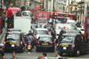 View of a street in Piccadilly, London