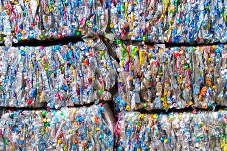 Bales of compacted cans