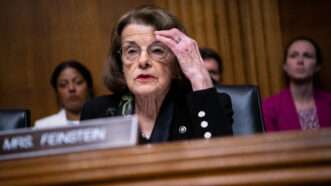 Sen. Dianne Feinstein at a hearing | Graeme Sloan/Sipa USA/Newscom