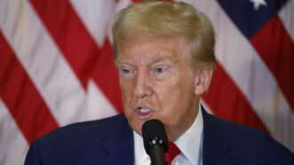 Donald Trump speaks at a news conference in New York City on September 6, 2024 | John Angelillo/UPI/Newscom