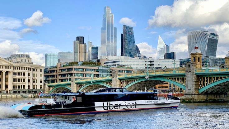 An Uber Boat by Thames Clippers on the River Thames (© Lorenza Marzocchi/iStock)